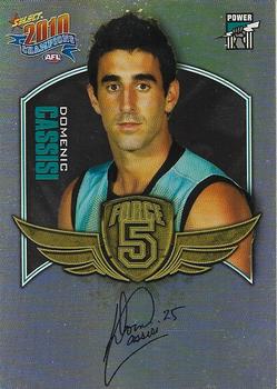 2010 Select AFL Champions - Force 5 Foil Signatures #FFS51 Domenic Cassisi Front